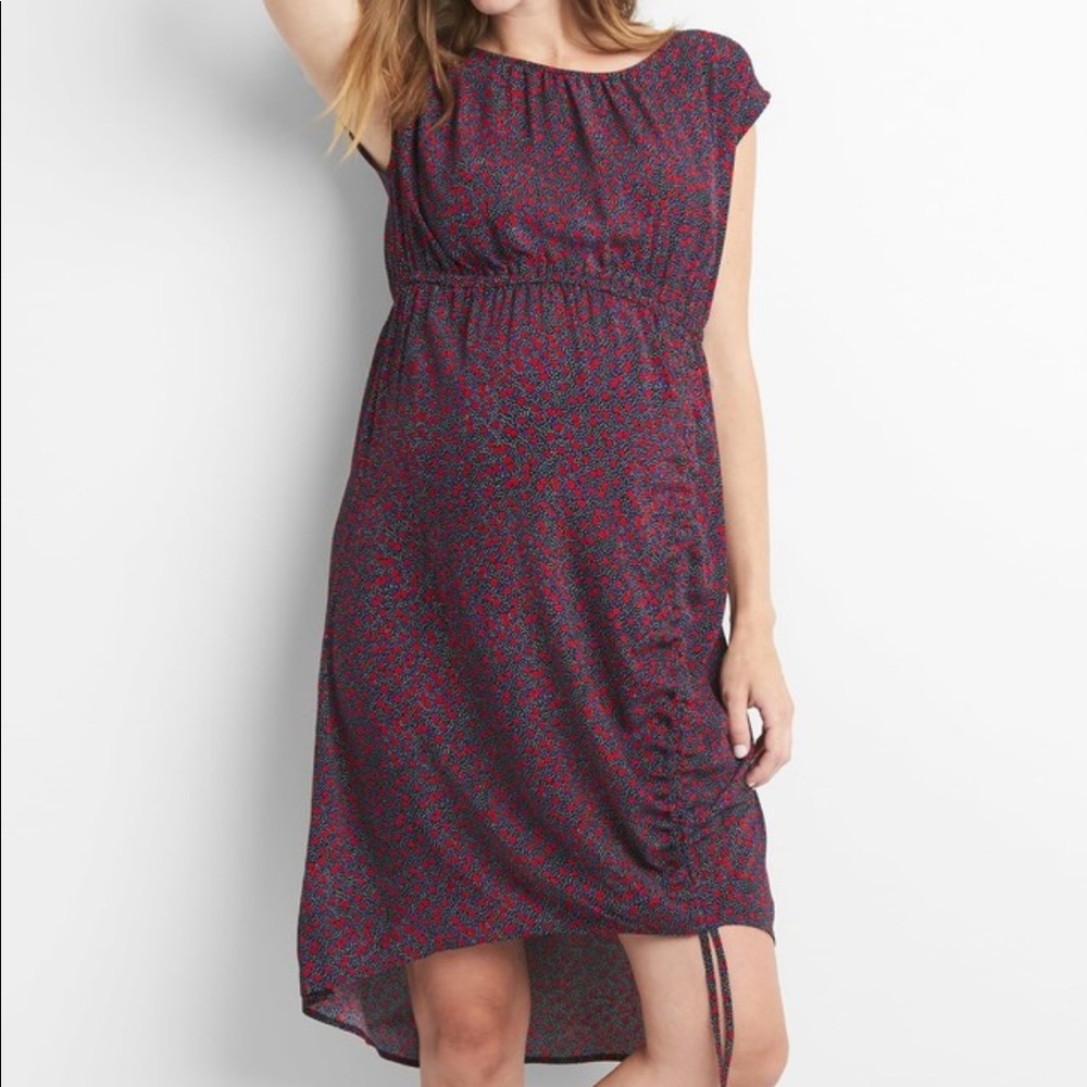 Gap Maternity Print Lace-Up Dress